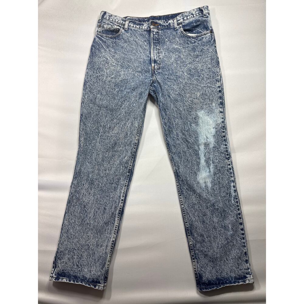Levi's 540 Men's Straight Leg Acid Wash Blue Denim Jeans - 40x32 (40x33) *READ*‎